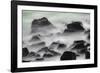 Waves crashing over lava rocks on shoreline of Espanola Island, Galapagos Islands, Ecuador.-Adam Jones-Framed Photographic Print