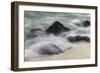 Waves crashing over lava rocks on shoreline of Espanola Island, Galapagos Islands, Ecuador.-Adam Jones-Framed Photographic Print