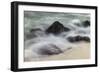 Waves crashing over lava rocks on shoreline of Espanola Island, Galapagos Islands, Ecuador.-Adam Jones-Framed Photographic Print