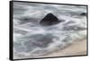 Waves crashing over lava rocks on shoreline of Espanola Island, Galapagos Islands, Ecuador.-Adam Jones-Framed Stretched Canvas