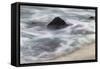 Waves crashing over lava rocks on shoreline of Espanola Island, Galapagos Islands, Ecuador.-Adam Jones-Framed Stretched Canvas