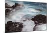 Waves crashing over lava rocks on shoreline of Espanola Island, Galapagos Islands, Ecuador.-Adam Jones-Mounted Photographic Print