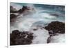 Waves crashing over lava rocks on shoreline of Espanola Island, Galapagos Islands, Ecuador.-Adam Jones-Framed Photographic Print