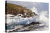 Waves Crashing over Rocks, Coastline Near Point of Stoer, Assynt, Sutherland, Nw Scotland, UK-Mark Hamblin-Stretched Canvas