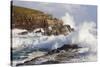 Waves Crashing over Rocks, Coastline Near Point of Stoer, Assynt, Sutherland, Nw Scotland, UK-Mark Hamblin-Stretched Canvas