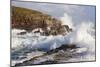 Waves Crashing over Rocks, Coastline Near Point of Stoer, Assynt, Sutherland, Nw Scotland, UK-Mark Hamblin-Mounted Photographic Print