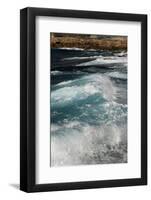 Waves crashing to shore, Coral Bay area, Cyprus-Wayne Hutchinson-Framed Photographic Print