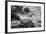 Waves Crashing Upon Rocks B&W-Anthony Paladino-Framed Giclee Print