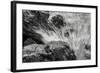 Waves Crashing Upon Rocks B&W-Anthony Paladino-Framed Giclee Print