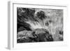 Waves Crashing Upon Rocks B&W-Anthony Paladino-Framed Giclee Print