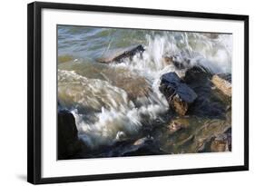 Waves Crashing Upon Rocks Fairhaven Nys-Anthony Paladino-Framed Giclee Print