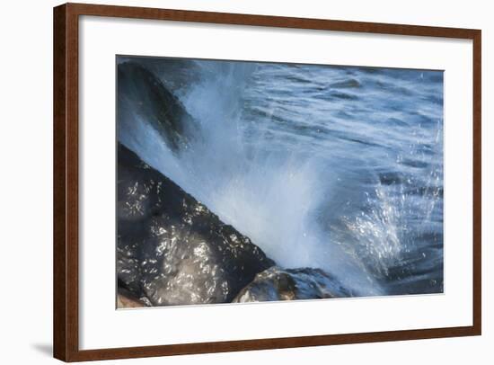 Waves Crashing  Upon Rocks-Anthony Paladino-Framed Giclee Print