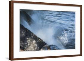 Waves Crashing  Upon Rocks-Anthony Paladino-Framed Giclee Print