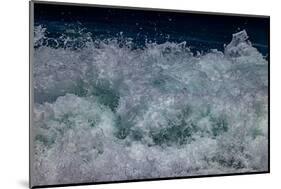 Waves foaming and bubbling when they hammer the sandy beach at Sunset Beach.-Tom Norring-Mounted Photographic Print