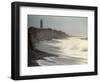 Waves from the Atlantic Ocean Crash against the Shore at Robert Moses State Park-null-Framed Photographic Print