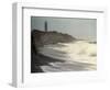 Waves from the Atlantic Ocean Crash against the Shore at Robert Moses State Park-null-Framed Photographic Print