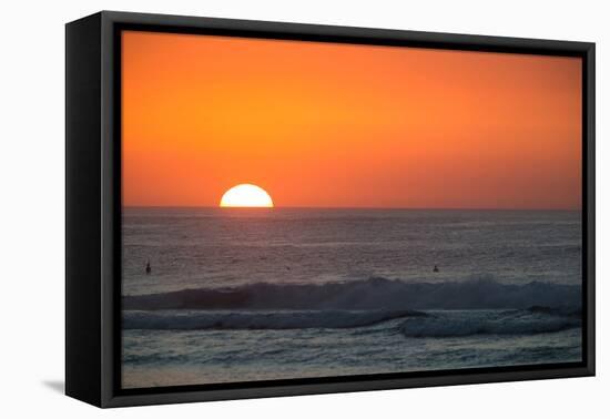 Waves in Pacific Ocean at Sunset, Hawaii, USA-null-Framed Stretched Canvas