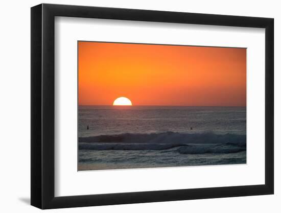 Waves in Pacific Ocean at Sunset, Hawaii, USA-null-Framed Photographic Print