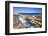 Waves in the Natural Arches of Limestone Devil's Bridge, Antigua, Antigua and Barbuda-Roberto Moiola-Framed Photographic Print