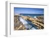 Waves in the Natural Arches of Limestone Devil's Bridge, Antigua, Antigua and Barbuda-Roberto Moiola-Framed Photographic Print