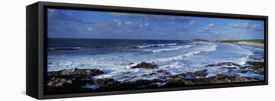 Waves in the Ocean, Fistral Beach, Cornwall, England-null-Framed Stretched Canvas