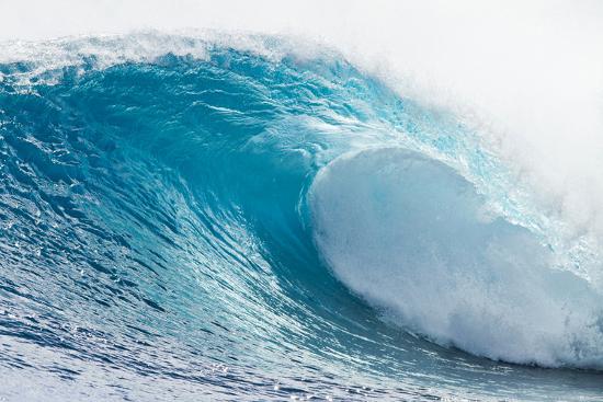 Waves in the Ocean  Tahiti  French Polynesia-null-Framed Art Print