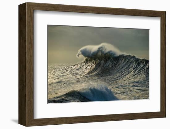 Waves in the Pacific Ocean at Dusk, San Pedro, Los Angeles, California, USA-null-Framed Photographic Print