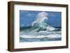 Waves in the Pacific Ocean, Coral Sea, Surfer's Paradise, Gold Coast, Queensland, Australia-Panoramic Images-Framed Photographic Print