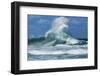 Waves in the Pacific Ocean, Coral Sea, Surfer's Paradise, Gold Coast, Queensland, Australia-Panoramic Images-Framed Photographic Print