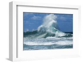 Waves in the Pacific Ocean, Coral Sea, Surfer's Paradise, Gold Coast, Queensland, Australia-Panoramic Images-Framed Photographic Print