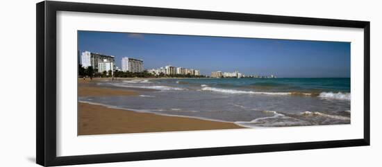 Waves in the Sea, Isla Verde Beach, San Juan, Puerto Rico-null-Framed Photographic Print