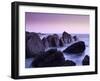 Waves Moving over Jagged Rocks at Hartland Quay, Cornwall, England, United Kingdom, Europe-Ian Egner-Framed Photographic Print