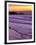 Waves near Yaquina Head Lighthouse at Sunset, Newport, Oregon Coast, USA-Janis Miglavs-Framed Photographic Print