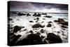 Waves Of Pacific Ocean Crash Onto Lava Shores Of Laupahoehoe State Park On The Big Island Of Hawaii-Jay Goodrich-Stretched Canvas