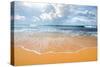 Waves of the Ocean on a Sandy Coast-Givaga-Stretched Canvas