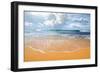 Waves of the Ocean on a Sandy Coast-Givaga-Framed Photographic Print