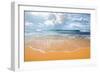 Waves of the Ocean on a Sandy Coast-Givaga-Framed Photographic Print