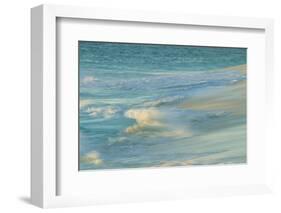 Waves on beach, Bird Island, Seychelles-Winfried Wisniewski-Framed Photographic Print