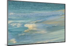 Waves on beach, Bird Island, Seychelles-Winfried Wisniewski-Mounted Photographic Print