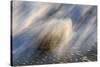 Waves on beach, blurred movement, Sanibel Island, Florida-Fritz Polking-Stretched Canvas