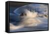 Waves on beach, blurred movement, Sanibel Island, Florida-Fritz Polking-Framed Stretched Canvas