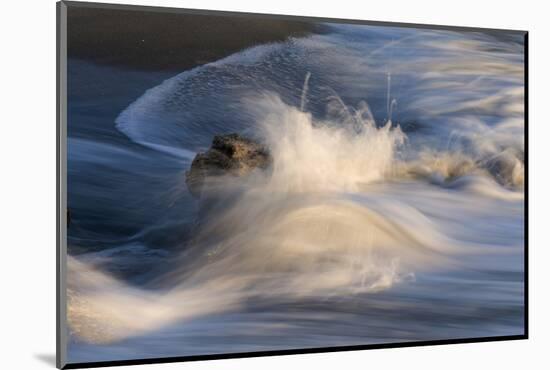 Waves on beach, blurred movement, Sanibel Island, Florida-Fritz Polking-Mounted Photographic Print