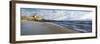 Waves on beach with Hacienda Cerritos hotel in the background, Cerritos Beach, Baja California S...-Panoramic Images-Framed Photographic Print