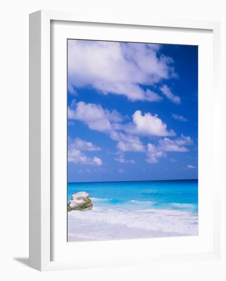 Waves on the Beach, Cancun, Quintana Roo, Mexico-null-Framed Photographic Print