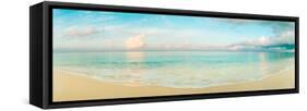 Waves on the Beach, Seven Mile Beach, Grand Cayman, Cayman Islands-null-Framed Stretched Canvas