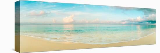 Waves on the Beach, Seven Mile Beach, Grand Cayman, Cayman Islands-null-Stretched Canvas
