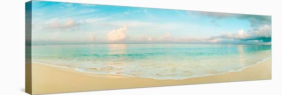 Waves on the Beach, Seven Mile Beach, Grand Cayman, Cayman Islands-null-Stretched Canvas