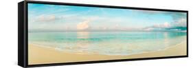 Waves on the Beach, Seven Mile Beach, Grand Cayman, Cayman Islands-null-Framed Stretched Canvas