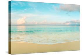 Waves on the beach, Seven Mile Beach, Grand Cayman, Cayman Islands-null-Stretched Canvas