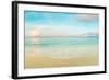 Waves on the beach, Seven Mile Beach, Grand Cayman, Cayman Islands-null-Framed Photographic Print